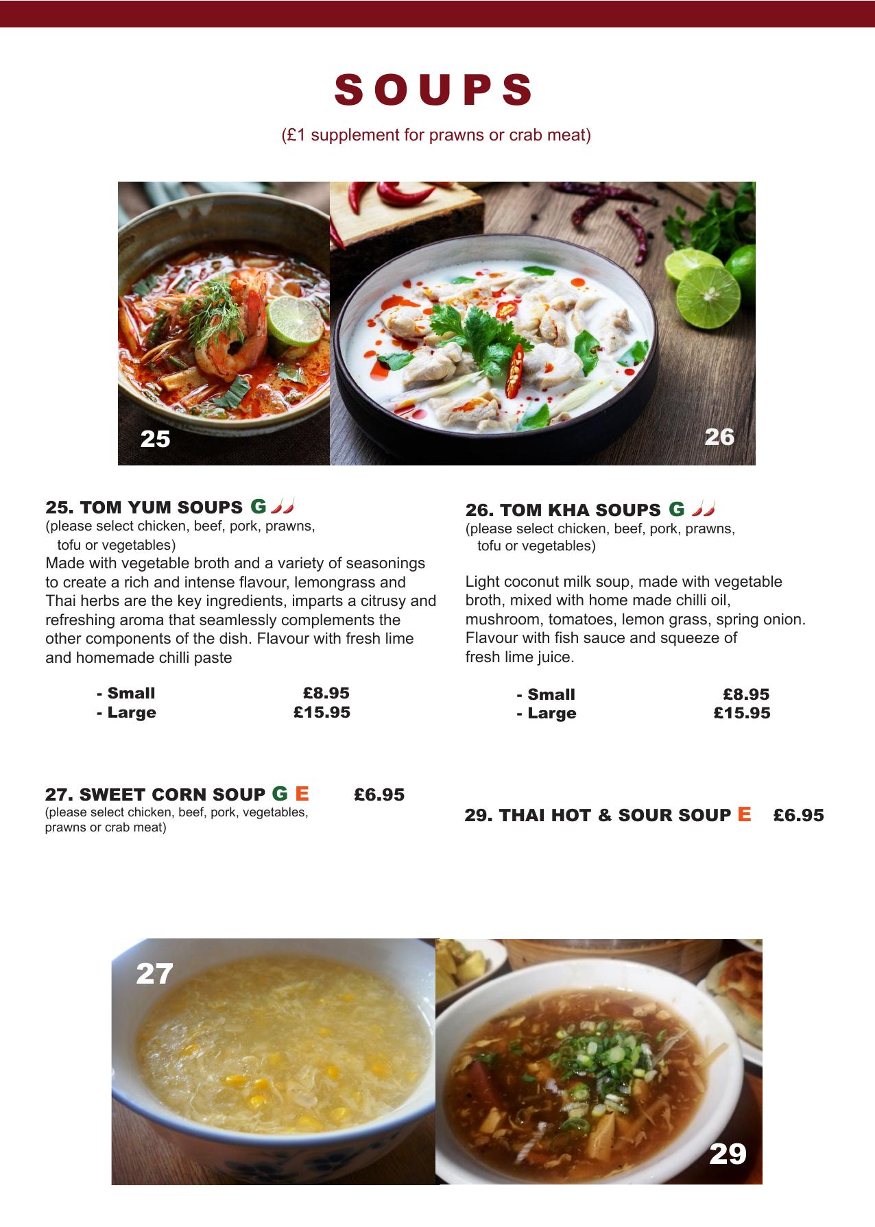 Sunthai Menu Thai Sun Restaurant